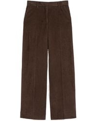 Weekend by Maxmara - Tania Wide-Leg Corduroy Trousers - Lyst