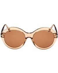 Tom Ford - Eyewear	Round-Frame Sunglasses - Lyst
