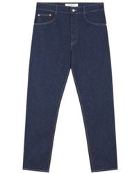Maison Kitsuné - Maison Kitsun Straight-Leg Mid Rise Jeans - Lyst