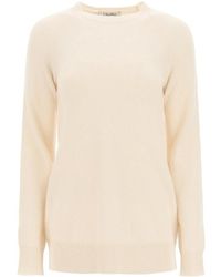 Max Mara - Long Sleeve Round Neck Pullover - Lyst