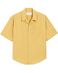 Ami Paris - Short-Sleeved Curved Hem Shirt - Lyst