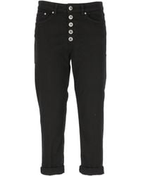 Dondup - High-Waist Cropped Stretched Jeans - Lyst