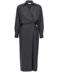 Brunello Cucinelli - Wallet Chemisier Dress - Lyst