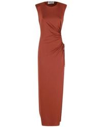 Essentiel Antwerp - Joye Draped Jersey Dress - Lyst