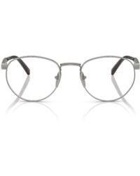 Prada - Eyewear Round Frame Glasses - Lyst