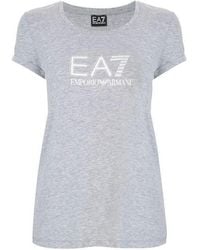 EA7 - Logo Printed T-Shirt - Lyst
