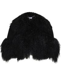 GIUSEPPE DI MORABITO - Cropped Fur-Trimmed Jacket - Lyst