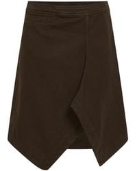 Lemaire - Zip Detailed Asymmetric Skirt - Lyst