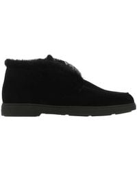 Santoni - Fortune Shearling Flat Shoes - Lyst