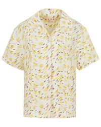 Marni - Brushstroke Wave Printed Short-Sleeved Shirt - Lyst