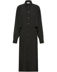 Sportmax - Oversized Viscose Shirt Dress - Lyst