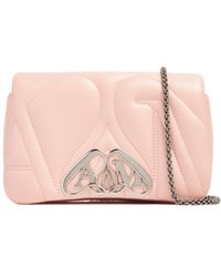McQueen - Logo Plaque Chain-Link Shoulder Bag - Lyst