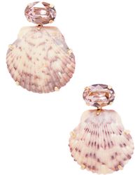 Jennifer Behr - Crystal Shell Earrings - Lyst