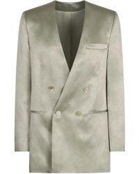Philosophy Di Lorenzo Serafini - Double Breasted Satin Blazer - Lyst