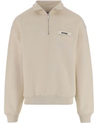 Jacquemus - The Gros Grain Zipped-Rollneck Sweatshirt - Lyst