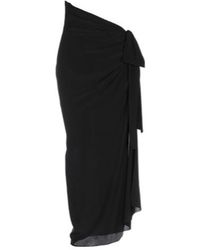 Saint Laurent - Simple Pleated Skirt - Lyst