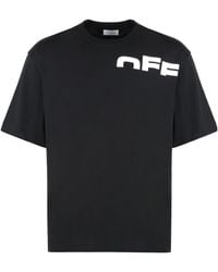 Off-White c/o Virgil Abloh - Cotton Crew-Neck T-Shirt - Lyst