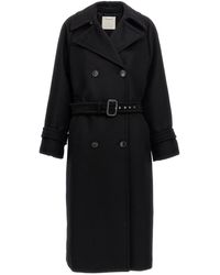 Sportmax - Leandro Double-Breasted Long-Sleeved Coat - Lyst