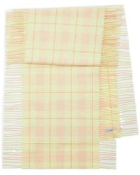 Burberry - Check-Printed Fringed-Edge Scarf - Lyst