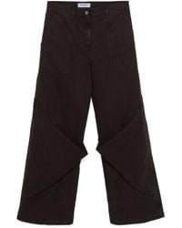 The Attico - The Panelled Wide Leg Trousers - Lyst