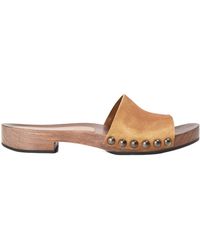 Miu Miu - Logo Detail Slippers - Lyst