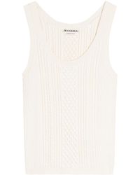 JW Anderson - Cable Knit Tank Top - Lyst