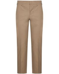 Pt Pantaloni - Straight-Leg Stretch-Cotton Trousers - Lyst
