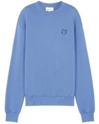 Maison Kitsuné - Maison Kitsuné Fox Head Patch Crewneck Sweatshirt - Lyst