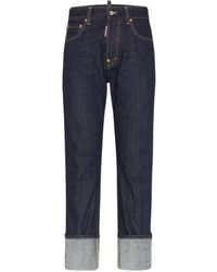 DSquared² - Authentic Denim Wash Tomboy Jeans - Lyst