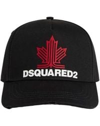 DSquared² - Logo-Print Distressed Baseball Cap - Lyst