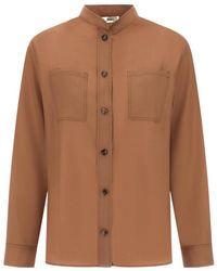 Herno - Chest-Pocket Curved Hem Shirt - Lyst