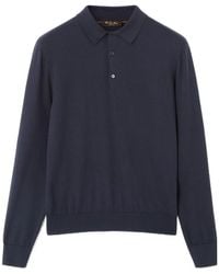 Loro Piana - Ice Wish Straight Hem Knitted Polo Shirt - Lyst
