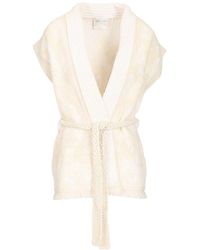 forte_forte - Iris Belted Knitted Jacket - Lyst
