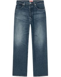 KENZO - Suisen Wide-Leg Relaxed-Fit Jeans - Lyst
