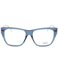 Tod's - Geometric Frame Optical Glasses - Lyst