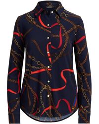 Ralph Lauren - Printed Long Sleeve Shirt - Lyst
