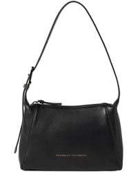 Brunello Cucinelli - Logo-Debossed Shoulder Bag - Lyst