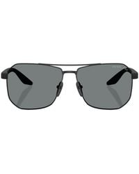 Prada Linea Rossa - Prada Eyewear Aviator Sunglasses - Lyst