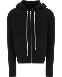 Rick Owens - Zip-Up Drawstring Hooded Cardigan - Lyst
