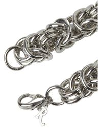 Raf Simons Safety-pin Knot Chain Bracelet in Metallic for Men | Lyst