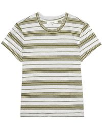 FRAME - Striped Short-Sleeved T-Shirt - Lyst