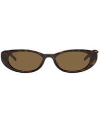 Gucci - Eyewear G String Oval Frame Sunglasses - Lyst