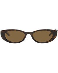 Gucci - Eyewear G String Oval Frame Sunglasses - Lyst