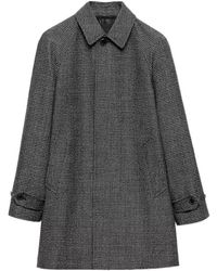 Prada - Long-Sleeved Button-Up Coat - Lyst