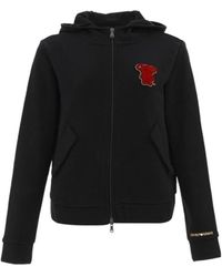Emporio Armani - Bear Decal With Hooded Casual Jacket - Lyst
