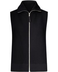 Maison Margiela - Ribbed-Knit Zip-Up Vest - Lyst