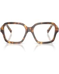 Miu Miu - Eyewear Square Frame Glasses - Lyst