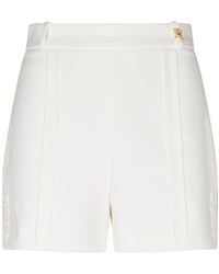 Elisabetta Franchi - Raw-Edge Lightweight Crêpe Shorts - Lyst