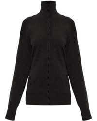 Lemaire - High Neck Button-Up Cardigan - Lyst
