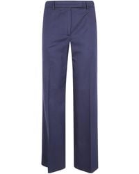 Seventy - Wool Wide Leg Trousers - Lyst